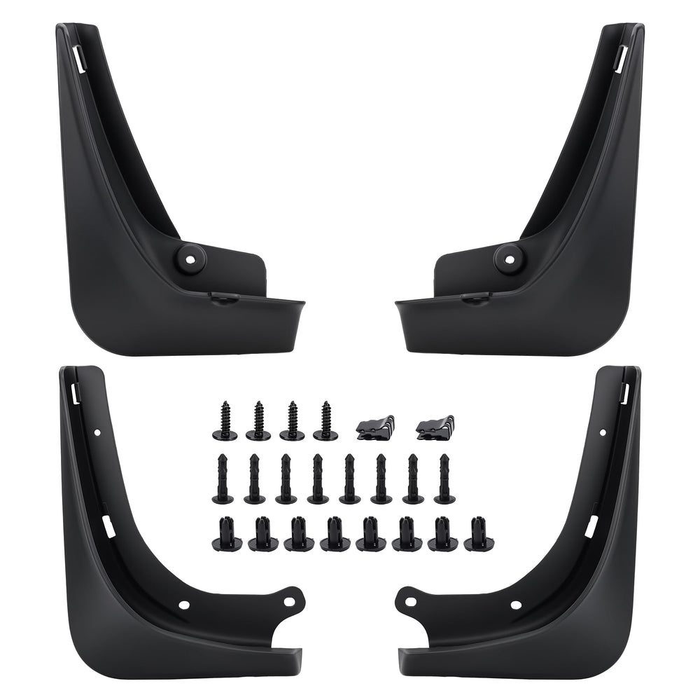 X4XZ mud flaps front packaging showing fit and easy install benefit