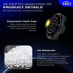 X4XZ reservoir cap and neck detail for secure sealing and leak prevention