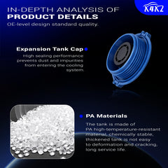 X4XZ translucent tank showing coolant level visibility benefit