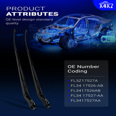 X4XZ left and right wiper arms paired for complete replacement benefit