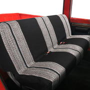 XCAR bench cover front view showing full-width protection and neater cabin