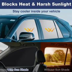 XCBYT reflective silver surface close-up reducing sun and lowering heat