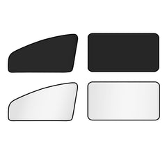 XCBYT front-view installed on side window showing full blackout privacy benefit