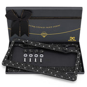 XCLPF front view black glitter frame showing sparkle and stylish trim benefit