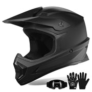 XFMT helmet front view showing full-face protection and clear visor for confident riding