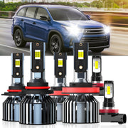 XG Glitter front view of six-bulb pack showing model compatibility and quick installation benefit