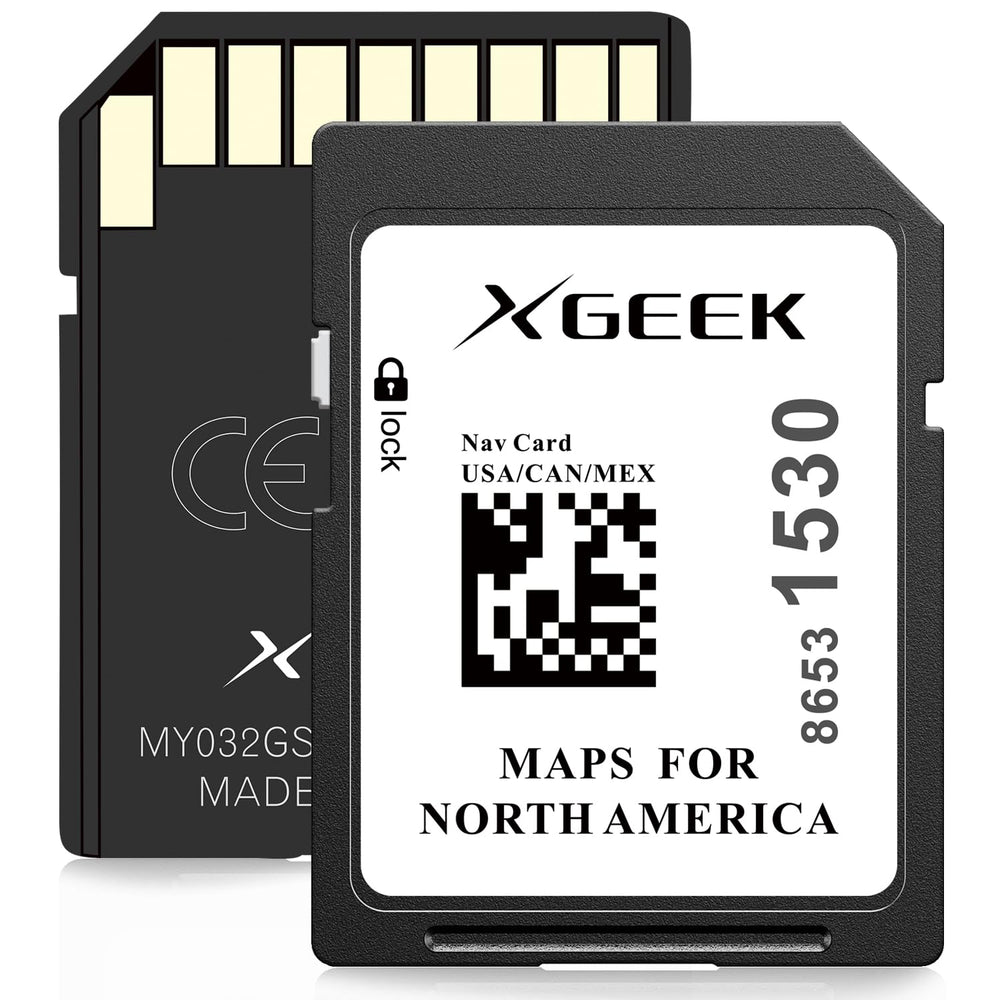 XGEEK SD card front view showing branding and easy install benefit