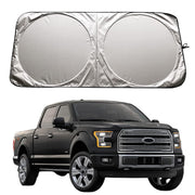 XHRING front view fit on Ford F150 windshield showing precise coverage and protection