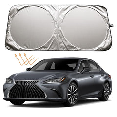 XHRING front packaging showing custom-fit Lexus sun shade benefit sun protection