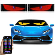 XIAOOHO front view of paired Devil Eyes signs highlighting bold display
