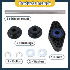 Xiaoyudou shaft with washers and E-clips detail showing easy secure installation