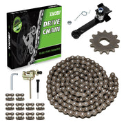 XIKOBY front packaging showing complete chain kit and benefits