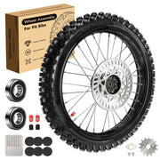 XIKOBY front wheel assembly on rim showing ready-to-install fit