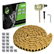 XIKOBY gold chain front packaging showing kit and benefit of ready-to-install