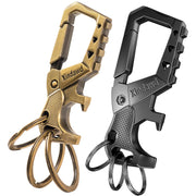 Xindawd front view showing durable metal and organized three key rings for easy access