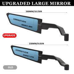 XINGWU HD convex glass close-up with blue anti-glare tint for clearer rear view