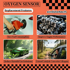 xinlidatech downstream oxygen sensor close-up showing ceramic tip for fast response