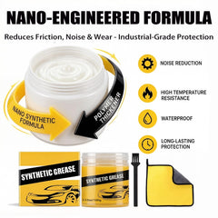 XIRUJNFD white grease texture close-up showing smooth adhesive film