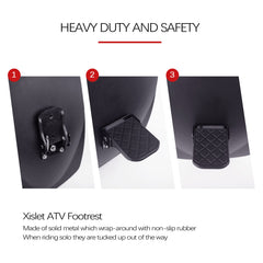 Xislet close-up of non-slip rubber texture offering improved passenger grip