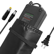 XIUWK charger front panel showing LEDs and power cord for clear status monitoring