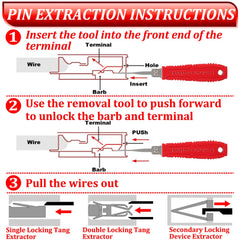 XLWJBES extractor removing pin from car connector to speed diagnostics