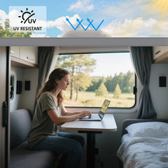 XMK skylight installed on RV roof illustrating easy replacement and improved exterior look