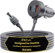 XNEWA front view showing adapter and ports for reliable power