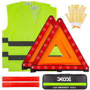 XOOL front packaging showing complete roadside kit and compact bag benefit