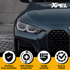 XPEL PPF trimmed edge detail showing precise fit and durable seal benefit