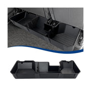 XPHAZZ front view of under-seat storage showing fit and discreet profile benefit