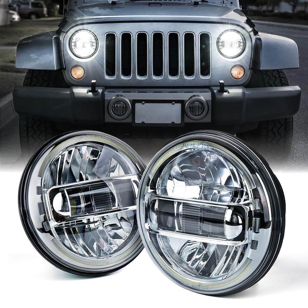 Xprite front chrome headlight showing halo and bright beam benefit