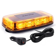 Xprite front view of 12-inch amber strobe showing strong illumination benefit