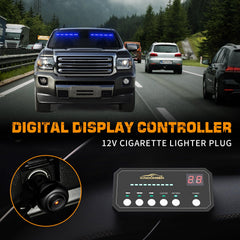 XRIDONSEN digital controller display close-up showing 29 patterns and favorite selection for easy control