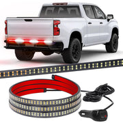 XRIDONSEN front view of 48-inch strobe light strip showing length and mounting