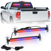 XRIDONSEN front view of both light bars showing compact dual-pack and visibility