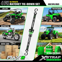 XSTRAP STANDARD ratchet close-up showing ergonomic rubber handle for comfort