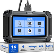 XTOOL D5S front display showing menu, quick diagnostics benefit