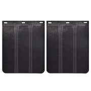 XUKEY front-facing mud flap set showing shape and coverage benefit