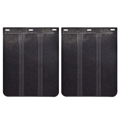 XUKEY front-facing mud flap set showing shape and coverage benefit