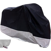 XYZCTEM front view of cover on motorcycle showing full protection and fit