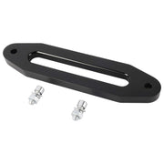 YaeKoo fairlead front view showing polished black finish and smooth inlet, improves rope flow