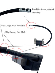 YAMAKATO ignition coil next to ruler showing dimensions to confirm fitment quickly