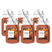 Yankee Candle Spiced Pumpkin front pack view showing scent and pack size benefit