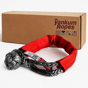 Yankum Ropes front view of 7/16" soft shackle showing compact packaging and strength