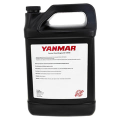 YANMAR one-gallon 15W40 bottle angled to display cap and handle for easy pouring