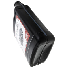 YANMAR bottle pouring 15W40 oil into engine tube, demonstrating tidy top-off benefit