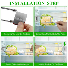 Yaocom adjustable rod extended with tape measure showing fit range flexibility