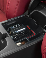 YEE PIN front view of red Integra tray showing clean fit and organization benefit