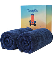 YeewayVeh front packaging showing two blue long-reach towels, professional convenience