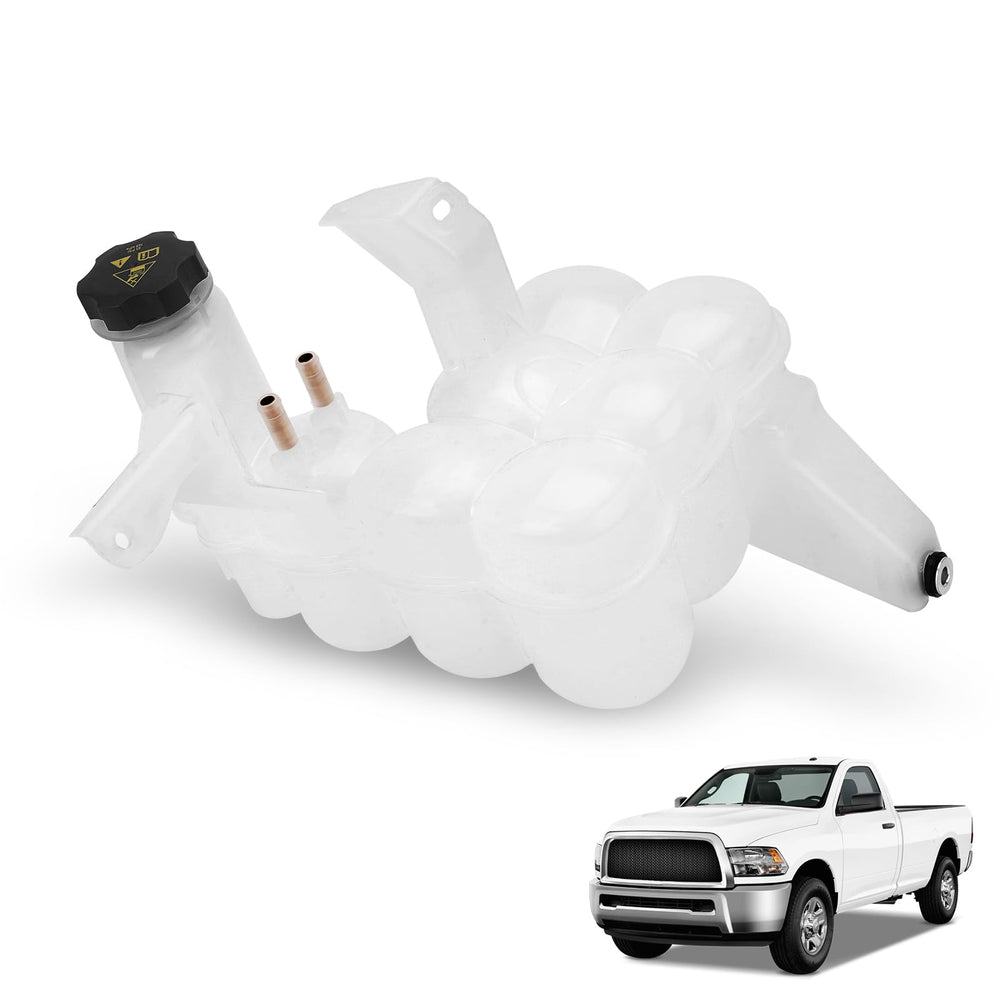 YEHERIT front view coolant reservoir showing direct-fit shape and mounting